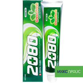 Зубная паста 2080 (освежающая)/DENTAL CLINIC TOOTHPASTE 2080 (GREEN FRESH ), объем 120 гр