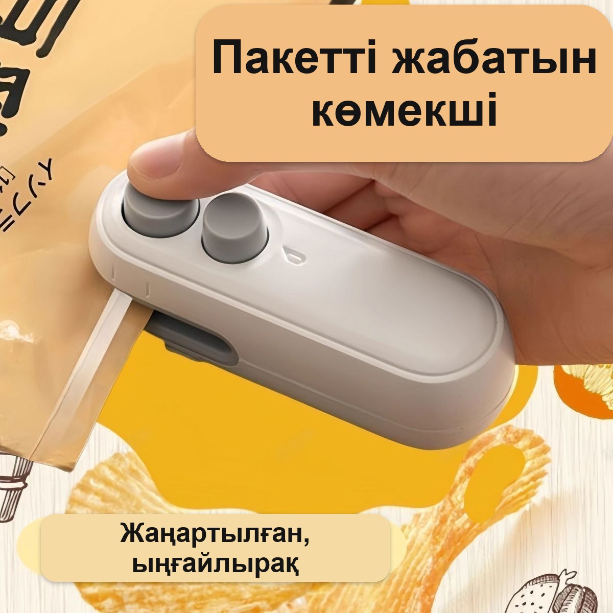 Магнитті, қайта зарядталатын, USB Type-C портативті пакет бекіткіш мини-аппарат