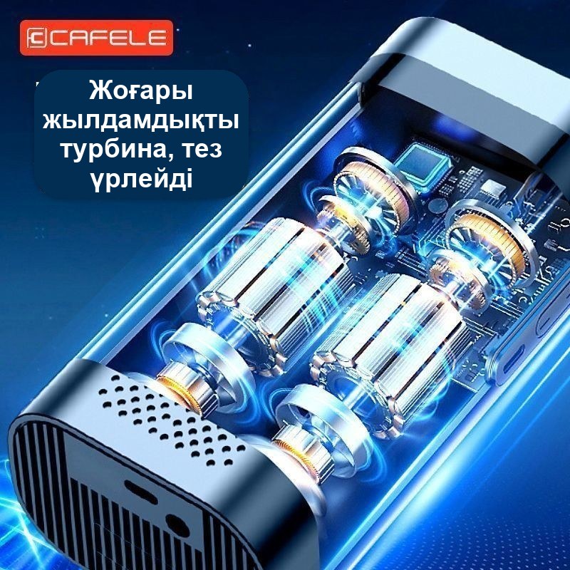 Сымсыз портативті автокомпрессор, цифрлық дисплейлі — фото 5