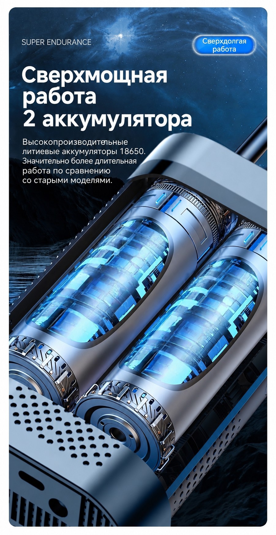 Портативный автокомпрессор, беспроводной, с цифровым дисплеем