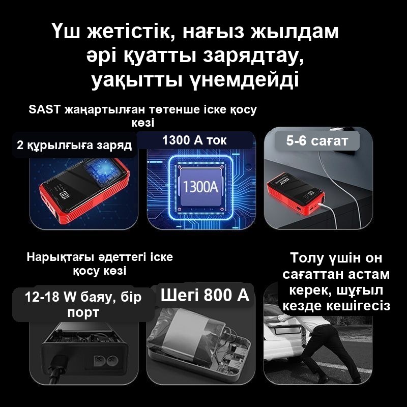 Көліктің іске қосу-зарядтау құрылғысы, повербанк ретінде қолданылады — фото 9