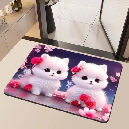 «Мысық баласы» 3D ванна кілемшесі, 60×90 см
