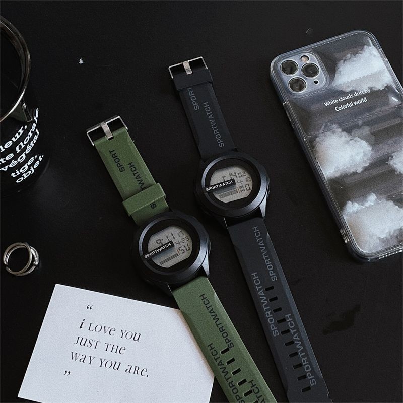 Спортивные наручные часы Sportwatch, силиконовый ремешок