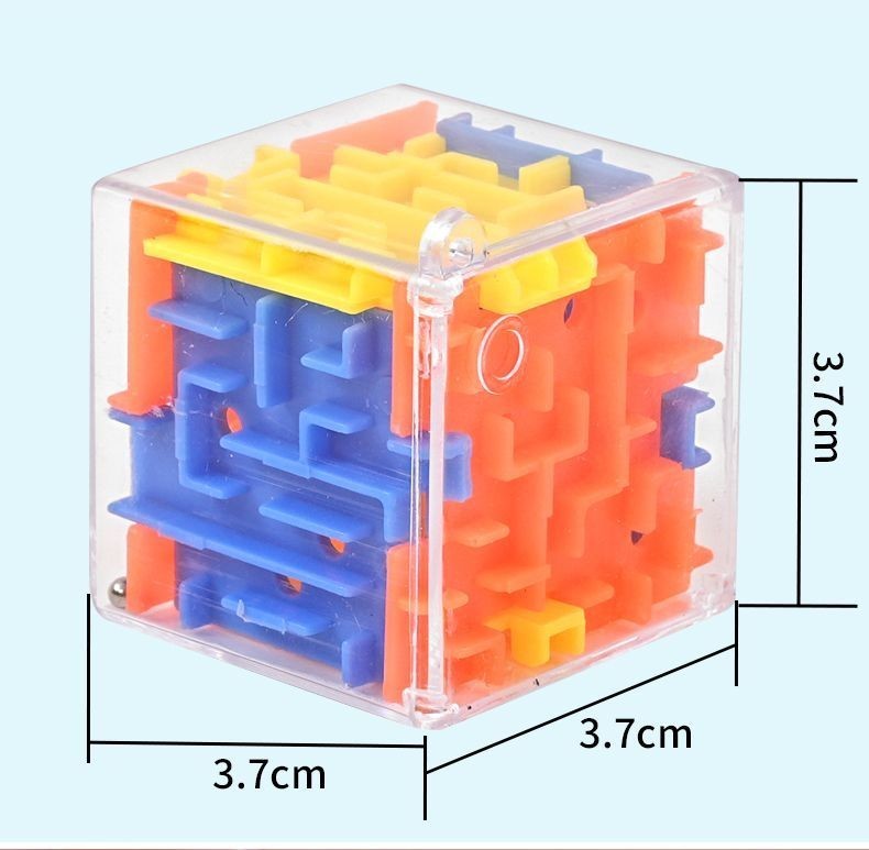 Головоломка 3D лабиринт-куб, прозрачный