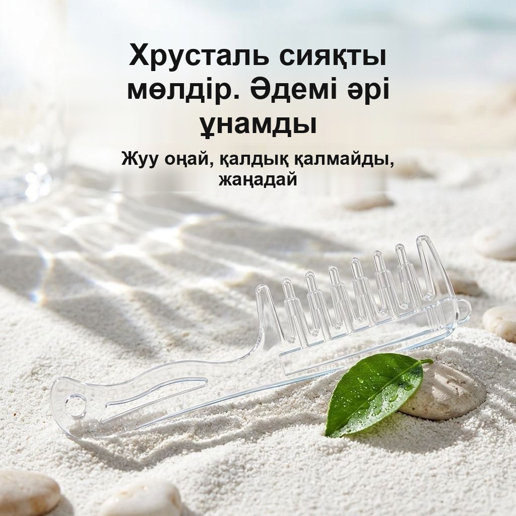 Бас терісіне май мен сарысу жағуға арналған тарақ-аппликатор — фото 6