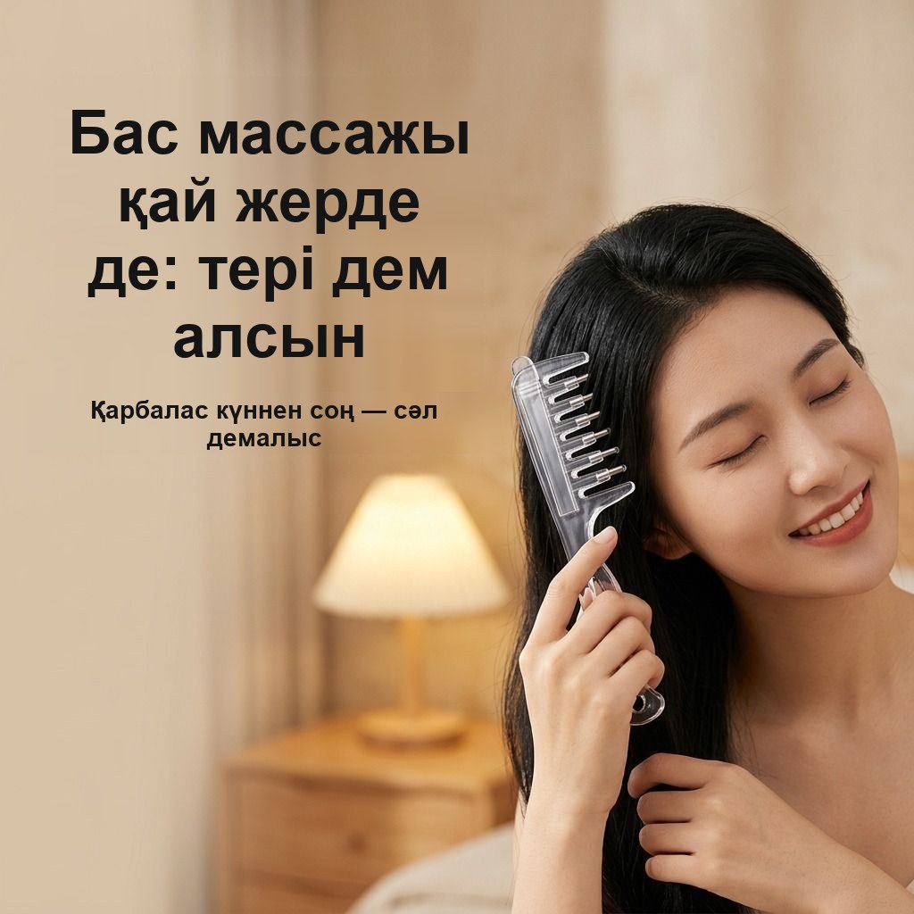 Бас терісіне май мен сарысу жағуға арналған тарақ-аппликатор — фото 8