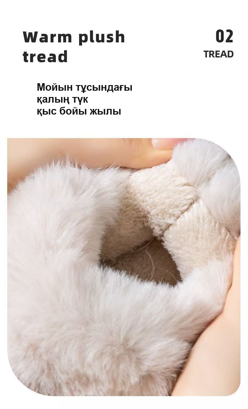 Платформалы жүнді әйелдер жылы жабық угги-тәпішкесі, 36–45