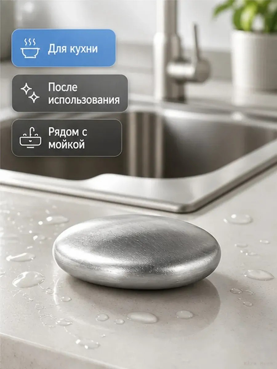 Иісті кетіруге арналған тот баспайтын болаттан жасалған мәңгілік сабын — фото 5
