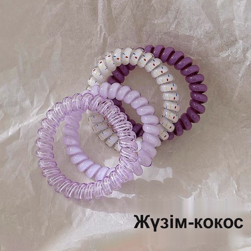 Серіппелі шаш резеңкелері, қаптамада 4 дана — фото 2