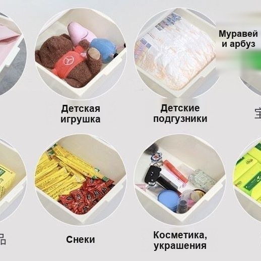 Органайзер-стеллаж с корзинами для мелочей — фото 3