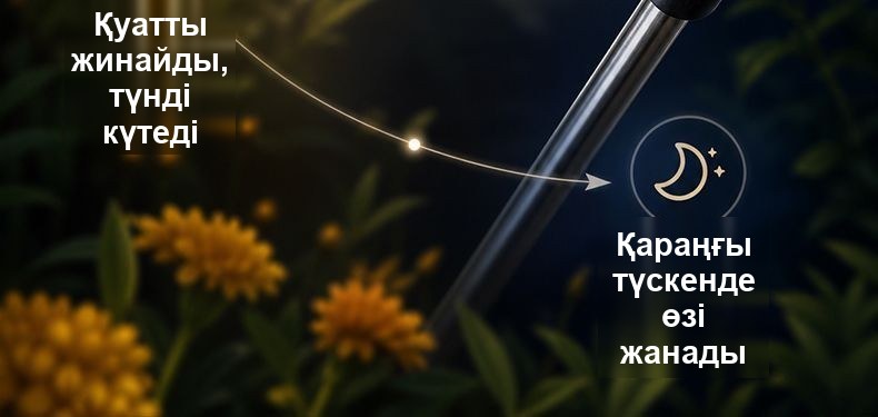 Күн панеліндегі бақ шамы, 6 шам