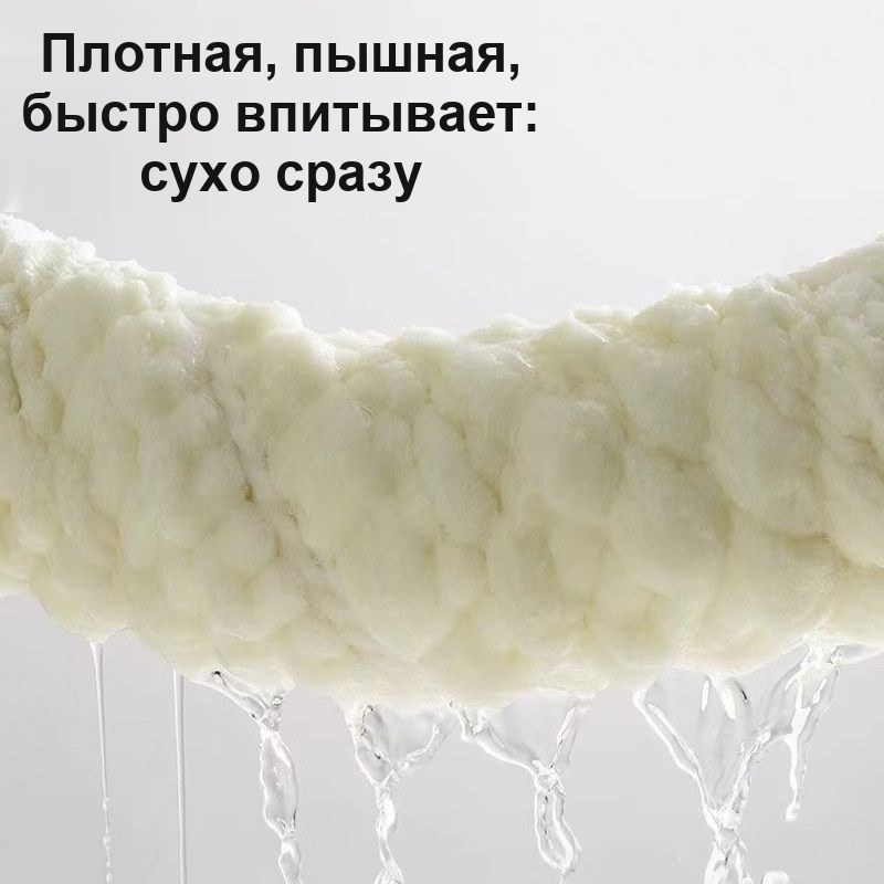 Полотенце банное из микрофибры 70×140 см, рифлёное, мягкое, впитывающее — фото 4