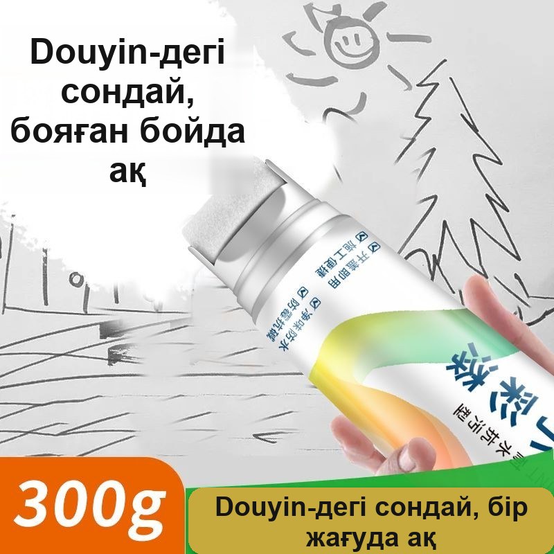 Қабырғаны жөндеуге арналған бояу-валик, ақ, 300 г тюбикте, ішіне орнатылған білікпен — фото 7