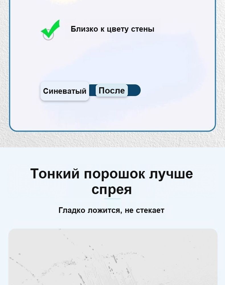 Краска-валик для ремонта стен, белая, в тюбике 300 г, со встроенным роликом