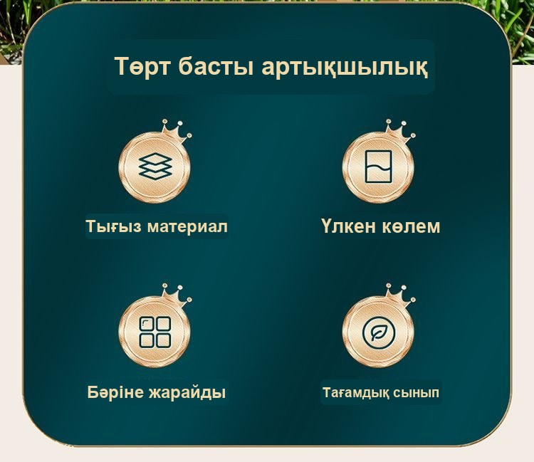 Кемпинг пен пикникке арналған кранды 8 л жиналмалы су қабы, жасыл