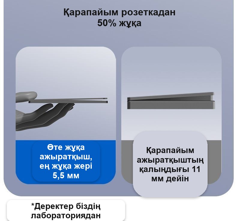 Екі пернелі сұр ажыратқыш, шыны панель