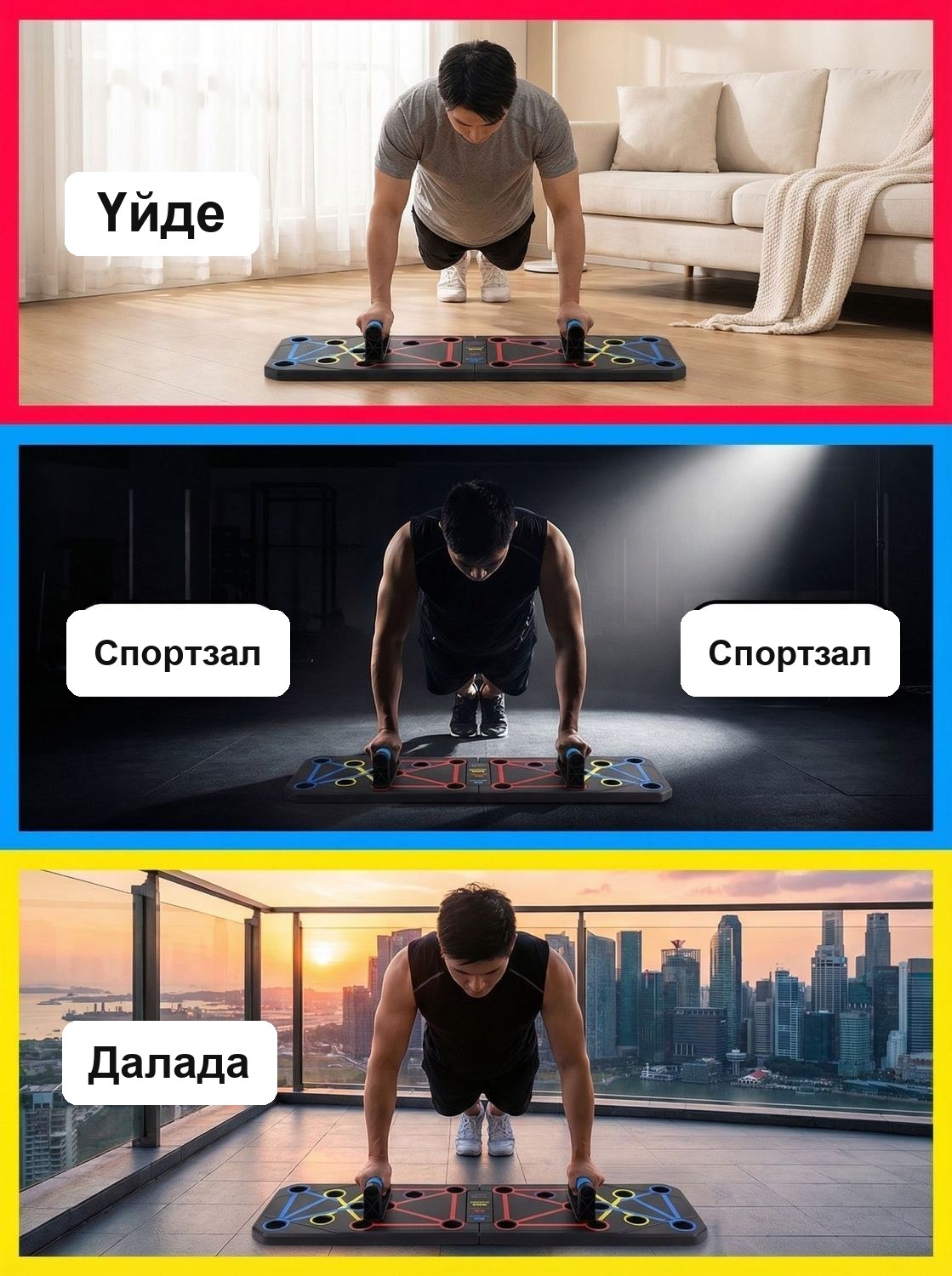 Қол жаттығуына арналған тіректер, жиналмалы платформа