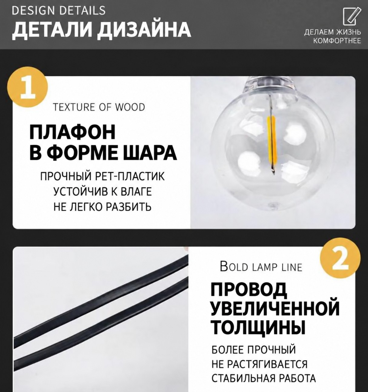 Уличная гирлянда на солнечной батарее, 25 лампочек, 15 м