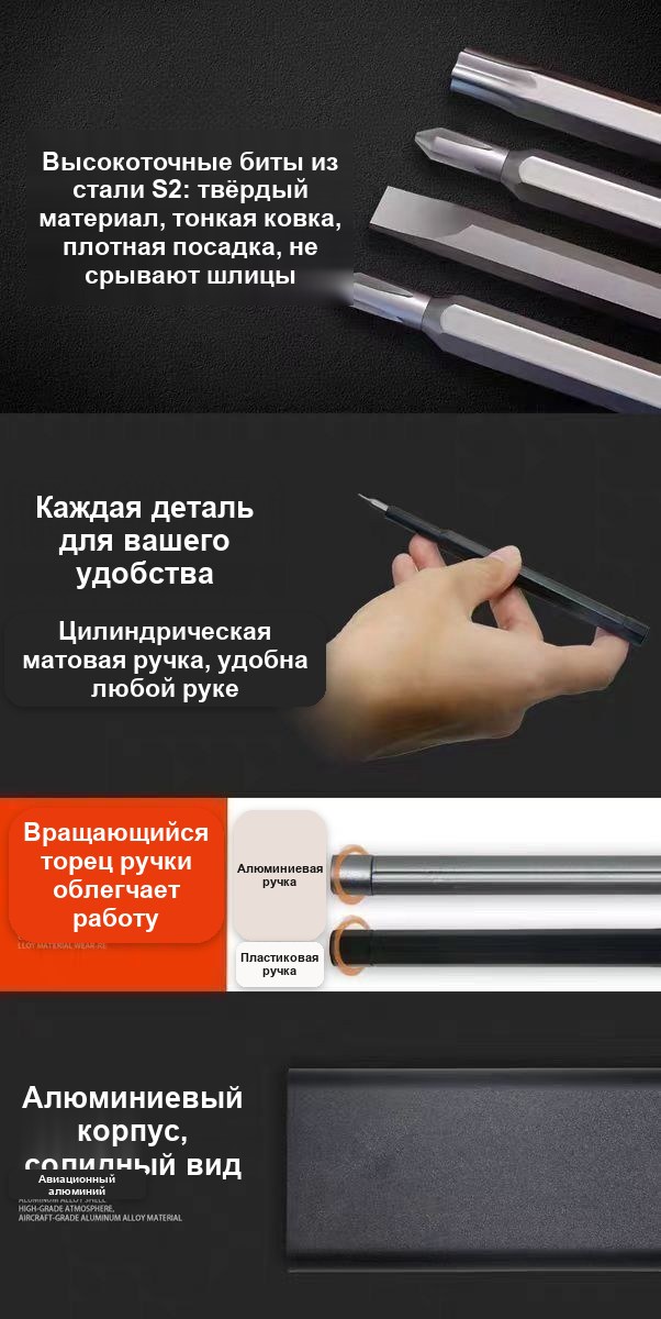 Набор прецизионных отвёрток, 25 в 1, с магнитными битами