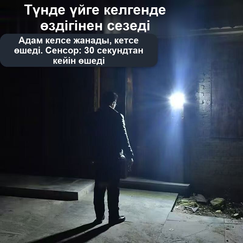 Сыртқы панельді күн батареясымен жұмыс істейтін жарықдиодты прожектор