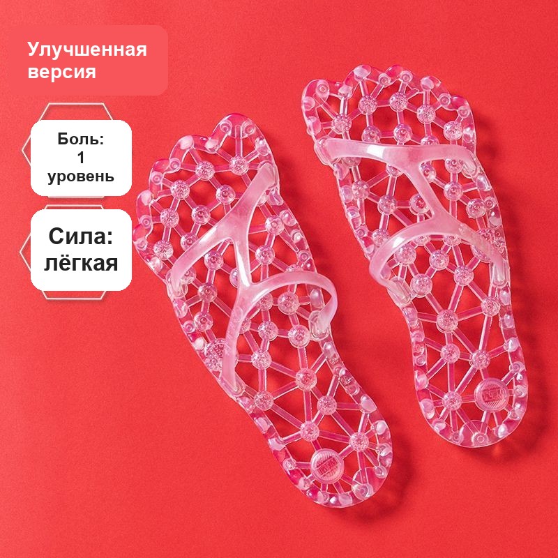 Тапочки-массажёры сланцы, силиконовые, ажурные, для душа и дома — фото 11