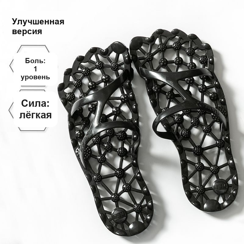Тапочки-массажёры сланцы, силиконовые, ажурные, для душа и дома — фото 12