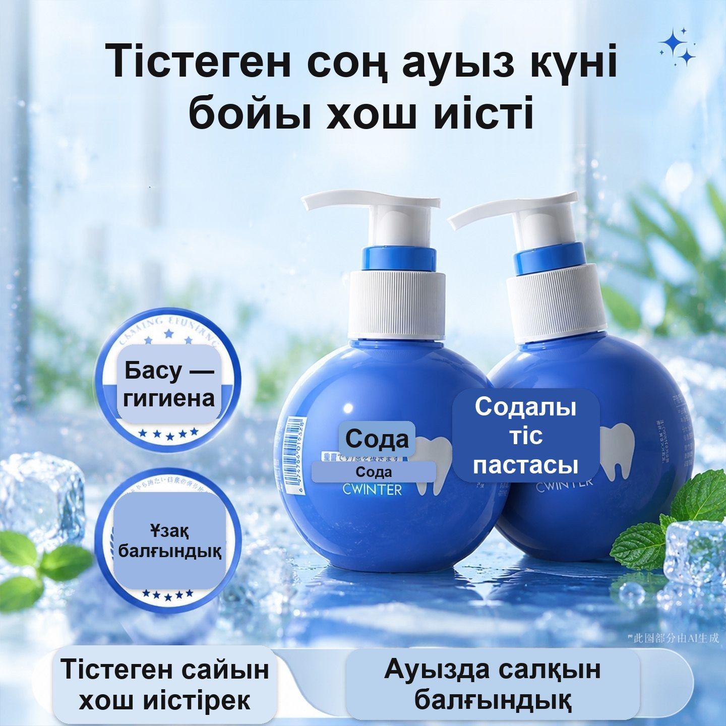 Cwinter тіс пастасы, 200 г, дозаторлы